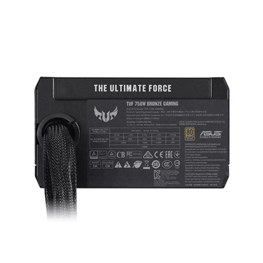 Nguồn  ASUS TUF GAMING 750W Bronze  ( Màu Đen/80 Plus Bronze )